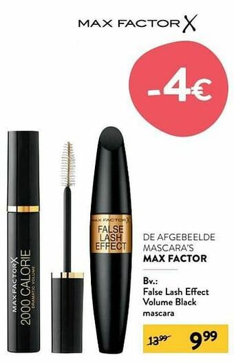 Di False lash effect volume black mascara aanbieding