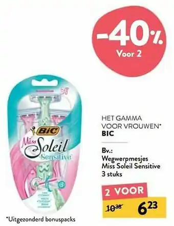 Wegwerpmesjes miss soleil sensitive