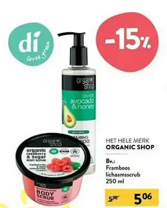 Di Framboos lichaamsscrub aanbieding