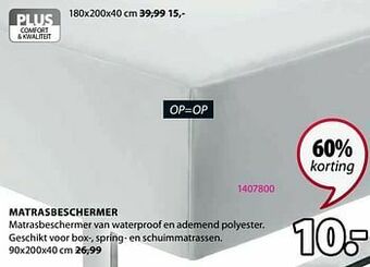 Jysk Matrasbeschermer aanbieding