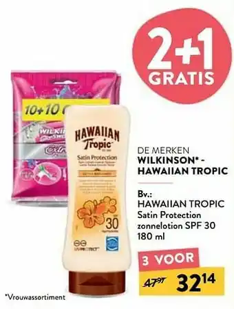 Hawaiian tropic satin protection zonnelotion spf 30