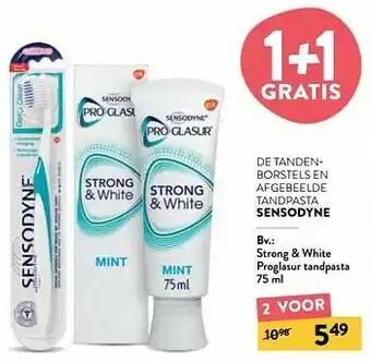 Strong + white proglasur tandpasta