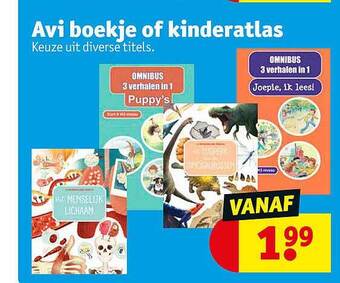 Kruidvat Avi boekje of kinderatlas aanbieding
