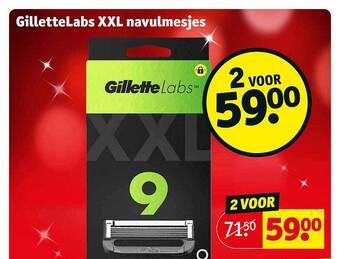 Kruidvat Gillettelabs xxl navulmesjes aanbieding