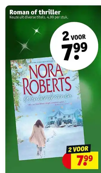 Kruidvat Roman of thriller aanbieding