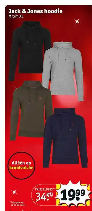 Kruidvat Jack & jones hoodie aanbieding
