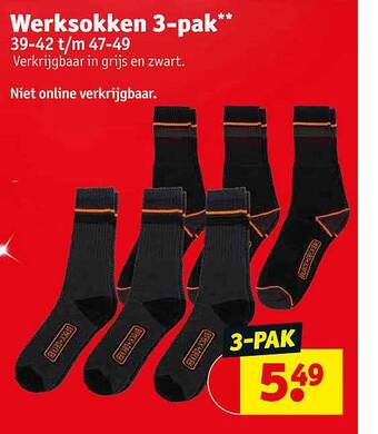 Kruidvat Werksokken 3-pak aanbieding