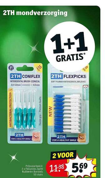 Kruidvat 2th mondverzorging 1+1 gratis aanbieding