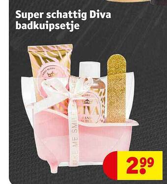 Kruidvat Super schattig diva badkuipsetje aanbieding