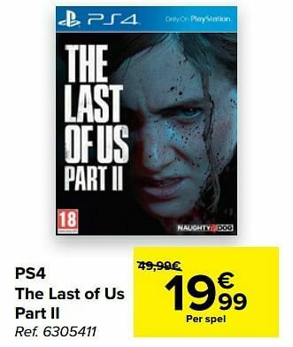 Carrefour Ps4 the last of us part ii aanbieding