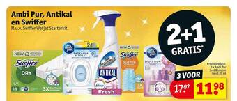 Kruidvat Ambi pur, antikal en swiffer aanbieding