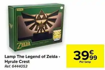 Carrefour Lamp the legend of zelda - hyrule crest aanbieding