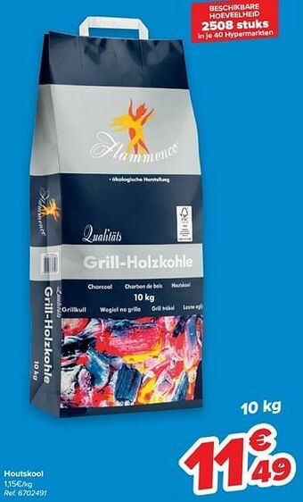 Carrefour Houtskool aanbieding