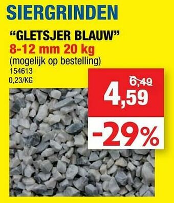 Hubo Siergrinden gletsjer blauw aanbieding