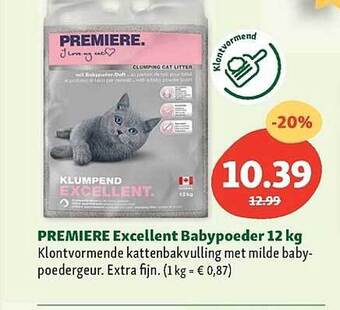 Maxi Zoo Première excellent babypoeder 12 kg aanbieding