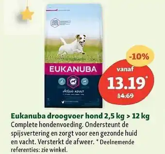 Eukanuba droogvoer hond 2,5 kg >12 kg