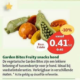 Maxi Zoo Garden bites fruity snacks hond aanbieding
