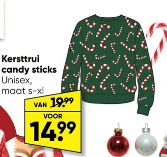 Kersttrui candy sticks