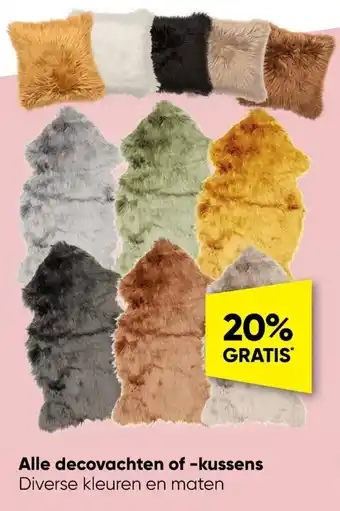 Big Bazar Alle decovachten of -kussens aanbieding