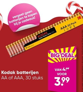 Big Bazar Kodak batterijen aanbieding