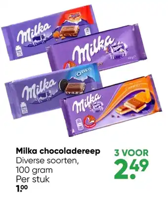 Big Bazar Milka chocoladereep aanbieding