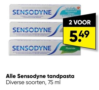 Big Bazar Alle Sensodyne tandpasta aanbieding