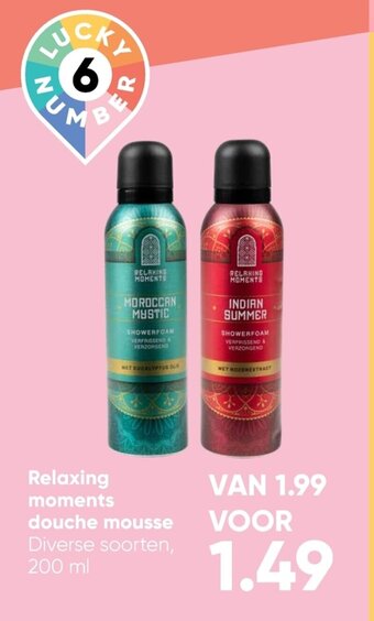 Relaxing moments douche mousse