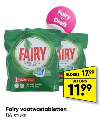 Big Bazar Fairy vaatwastabletten aanbieding