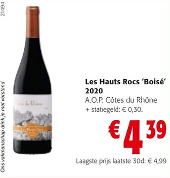 Colruyt Les Hauts Rocs Boise 2020 aanbieding