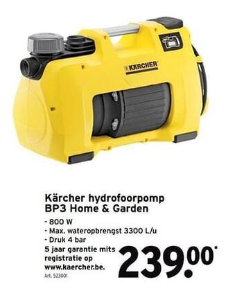 GAMMA Kärcher hydrofoorpomp bp3 home + garden aanbieding