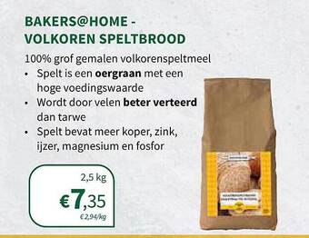 Bakers@home - volkoren speltbrood