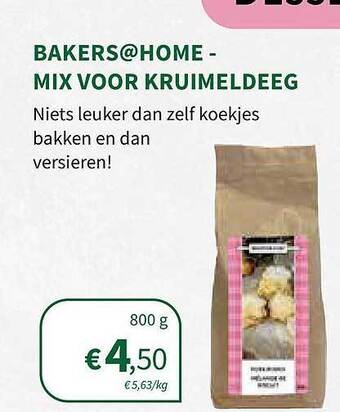 Bakers@home - mix voor kruimeldeeg