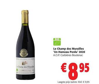 Colruyt Le champ des murailles 'un hameau perdu' 2020 a.o.p. corbières boutenac aanbieding