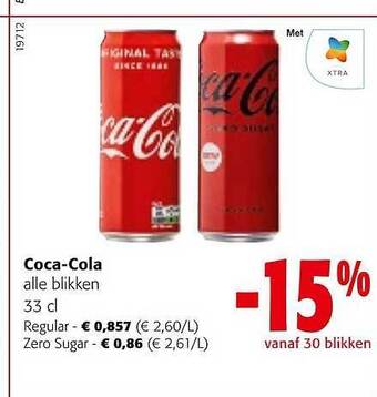 Colruyt Coca-cola aanbieding