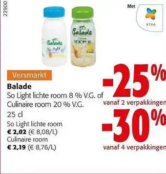 Colruyt Balade lichte room of culinaire room aanbieding