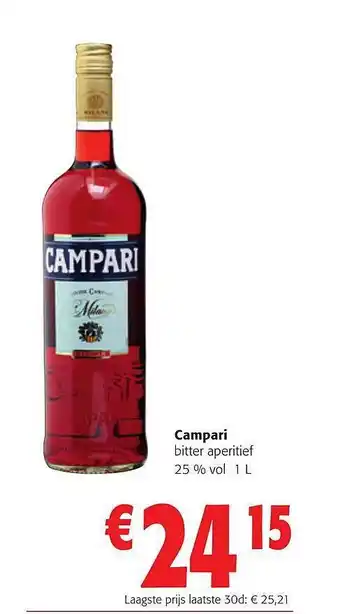 Colruyt Campari bitter aperitief 25% vol. aanbieding