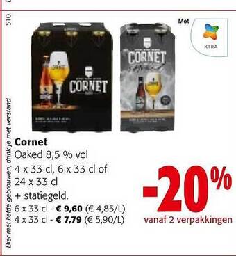 Colruyt Cornet oaked 8,5% vol. aanbieding