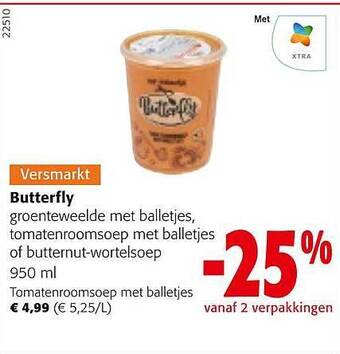 Colruyt Butterfly aanbieding