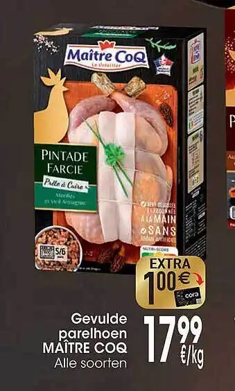 Cora Gevuld parelhoen maître coq aanbieding