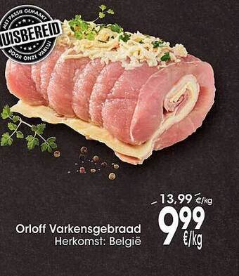 Cora Orloff varkensgebraad aanbieding