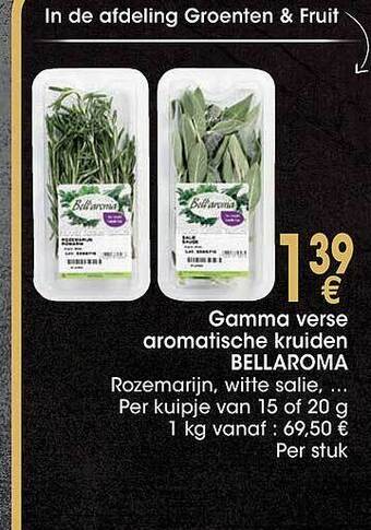Cora Gamma verse aromatische kruiden bellaroma aanbieding