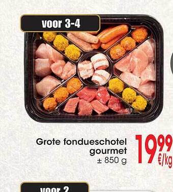 Cora Grote fondueschotel gourmet aanbieding