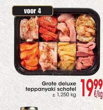 Cora Grote deluxe teppanyaki schotel aanbieding