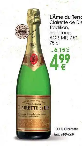 Cora L'âme du terroir clairette de die aanbieding