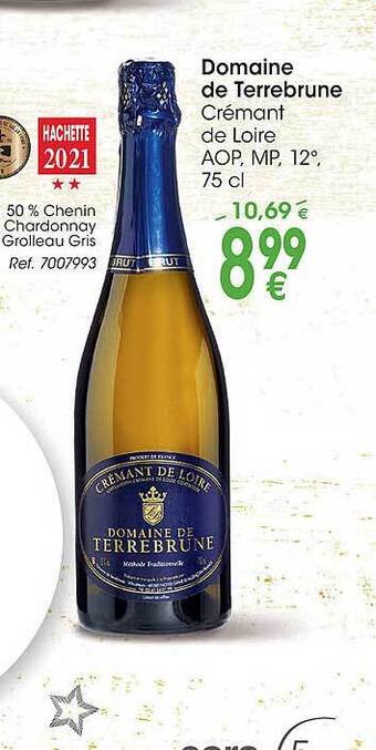 Cora Domaine de terrebrune crémant de loire aanbieding
