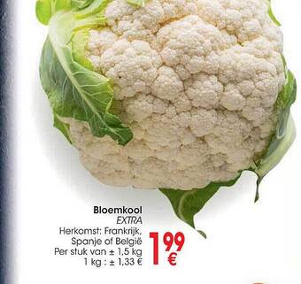 Cora Bloemkool extra aanbieding