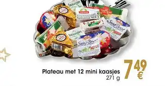 Cora Plateau met 12 mini kaasjes aanbieding