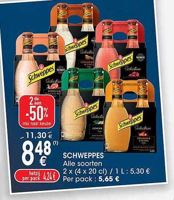 Cora Schweppes aanbieding