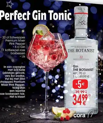 Cora Gin the botanist aanbieding