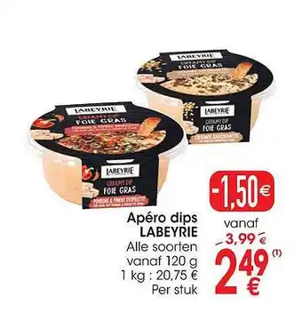 Cora Apéro dips labeyrie aanbieding